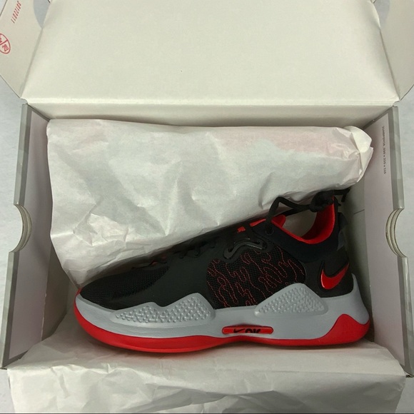 New Nike PG 5 Bred Basketball Shoes PAUL GEORGE Size 10.5 - Picture 10 of 14